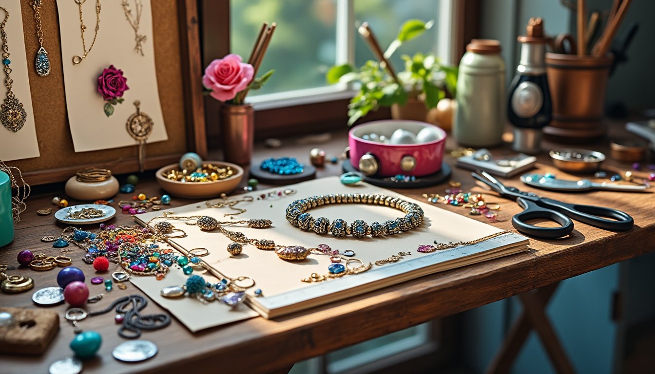 découvrez des idées créatives et inspirantes pour concevoir vos propres bijoux en diy. transformez votre passion pour l'artisanat en réalisant des pièces uniques et personnalisées qui reflètent votre style. suivez nos conseils et astuces pour donner vie à vos projets de bijoux faits main.