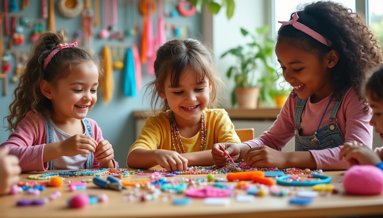 découvrez des idées amusantes de projets diy pour créer des bijoux avec vos enfants. stimulez leur créativité tout en passant du bon temps ensemble grâce à des étapes simples et des matériaux accessibles. laissez libre cours à leur imagination et créez des souvenirs inoubliables.