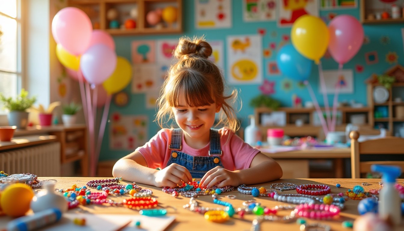 découvrez des idées ludiques pour fabriquer des bijoux pour enfants avec des matériaux simples et créatifs. initiez vos petits artisans à la création de colliers, bracelets et autres accessoires amusants à réaliser soi-même !