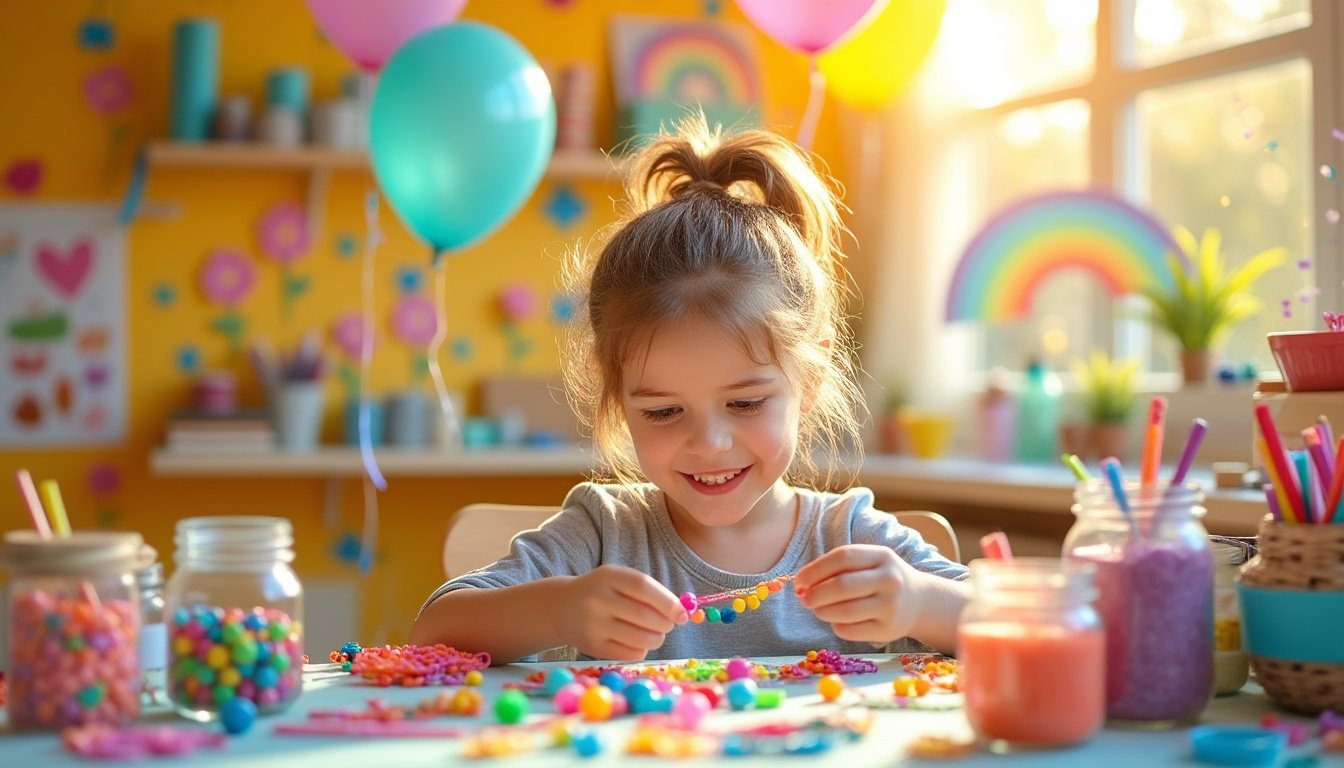 découvrez des idées ludiques pour fabriquer des bijoux pour enfants ! apprenez à créer des accessoires colorés et amusants à réaliser soi-même, parfaits pour stimuler la créativité des plus jeunes. idéal pour des activités manuelles, ces projets favoriseront le développement et l'expression artistique de vos enfants.