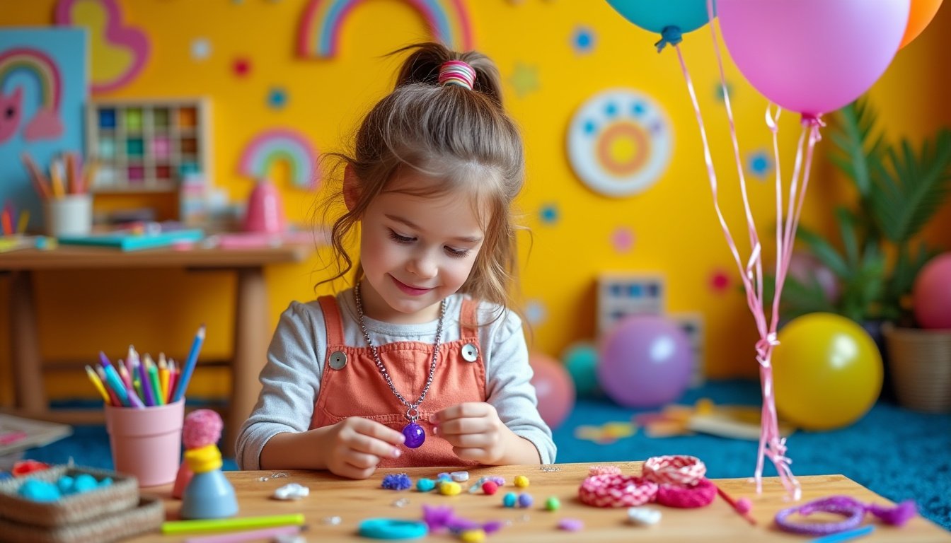 découvrez des idées ludiques pour fabriquer des bijoux pour enfants. apprenez à créer des bijoux uniques et amusants ensemble, avec des matériaux simples et des instructions pas à pas. stimulez la créativité de vos petits artisans tout en passant des moments chaleureux en famille.